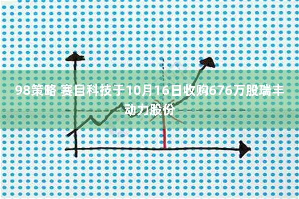 98策略 赛目科技于10月16日收购676万股瑞丰动力股份